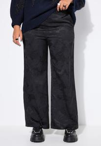 Брюки Studio Untold WIDE LEGS FLORALER ELASTIKBUND, Black