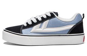 Кеды унисекс с низким верхом черного/синего цвета Warrior