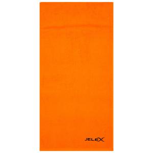 Полотенце для фитнеса JELEX "100FIT" с карманом на молнии оранжевое