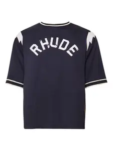 Футболка с логотипом Rhude, синий