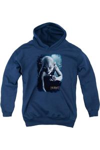 Толстовка с капюшоном The Hobbit Gollum Poster Youth Gildan, темно-синий