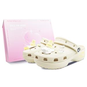 Crocs Классические платформенные клоги женские Cheese Ice Cream, коробка - Cheese Ice Cream-Sweet Box, цвет Cheese Ice Cream-Sweet Box