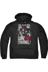 Толстовка с капюшоном Batman Classic Tv Bat Channel для взрослых Gildan, черный