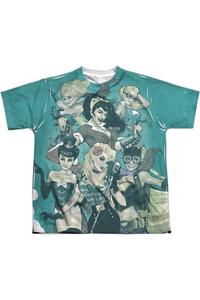 Футболка с коротким рукавом для подростков Justice League of America Bombshell Group Gildan, белый