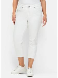 Тканевые шорты sheego, белый деним