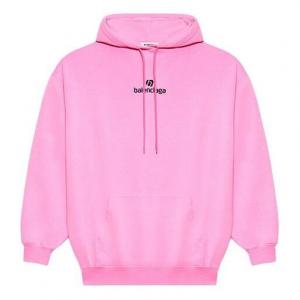 Свитер sponsor hoodie pink red Balenciaga, красный
