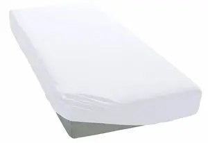 Простыня для моего дома "PHYSALIS", хлопок, матрасы высотой до 18 см, плоская простыня, натяжная простыня, простыня My home 160х200 см, 1 шт., белый