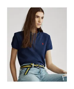 Классическая сетчатая рубашка-поло Polo Ralph Lauren, цвет 410 Navy