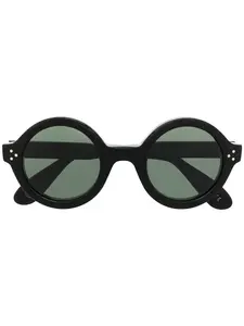 Солнцезащитные очки Phil в круглой оправе Lesca, черный