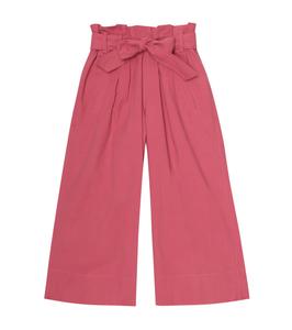 Хлопковые брюки из поплина Brunello Cucinelli Kids, Fuschia