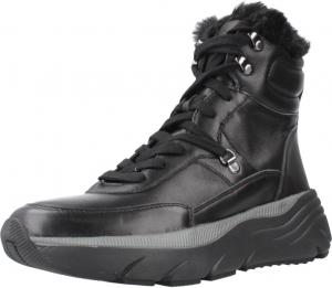 Geox Women's Hi-Top Trainers Sneaker, Black