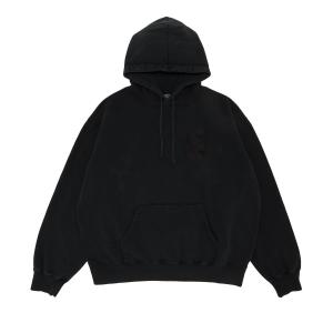 Толстовка с капюшоном и логотипом Supreme Overdyed S, цвет Черный