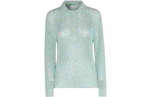 Длинный рукав вязаный свитер Acne Studios, зеленый