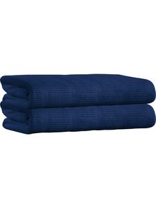 Хлопковое летнее одеяло, 2 шт., темно-синее Erwin Müller