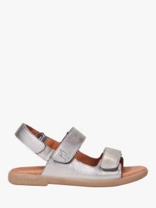 Детские кожаные сандалии Solar Zig+Star, Pewter