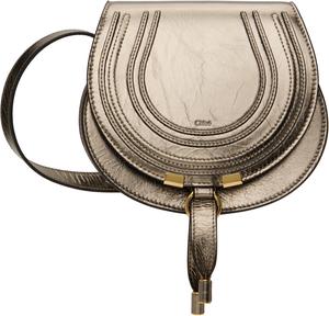 Серебряная маленькая сумка-седло Marcie Chloe