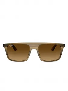 Солнцезащитные очки в квадратной оправе Ray-Ban, коричневый