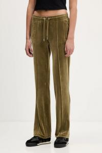 Велюровые спортивные штаны Juicy Couture, зеленый