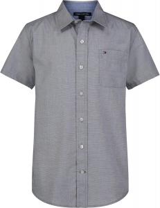 Рубашка Tommy Hilfiger Blue Skies с короткими рукавами для мальчиков (для детей старшего возраста), End On End Tech Blue