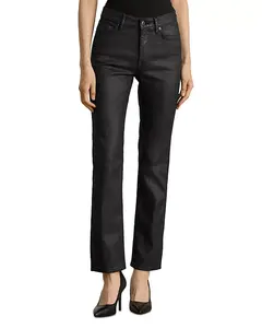 Укороченные джинсы с высокой посадкой и прямым кроем до щиколотки Ralph Lauren, черный