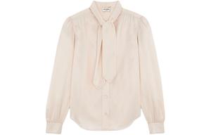 Рубашка женская розовая Saint Laurent