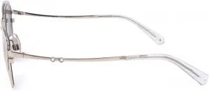 Солнцезащитные очки SWAROVSKI SK 0318 16Z, глянцевый палладий/градиент, 16z Shiny Palladium