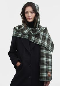 Шарф FABLE ENGLAND CHECK HOODED, Emerald Green/Green