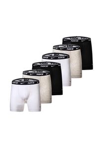 Трусики-боксеры из хлопка стрейч на каждый день, 6 шт. в упаковке NIKE, цвет Grau Schwarz