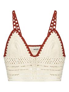 Вязаный крючком бюстгальтер Zadig&Voltaire, нейтральный