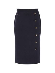 Юбка до колена DreiMaster Klassik, темно-синий