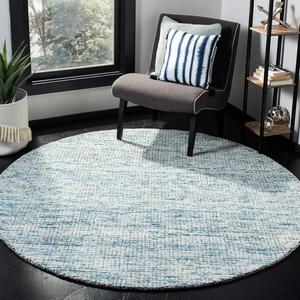 Ковер SAFAVIEH, 183 x 183 см, Abstract Collection Ivory / Navy ABT473M ручной работы из премиальной шерсти