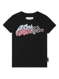 Philipp Plein футболка с кристаллами, черный