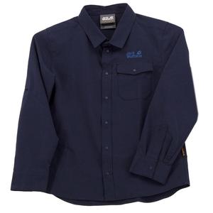 JACK WOLFSKIN Рубашка Охотник за сокровищами синего цвета