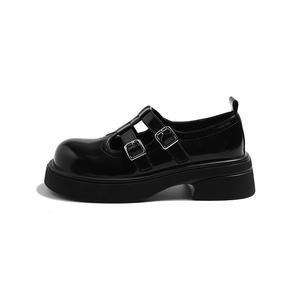 Туфли Мэри Джейн MIS. DANNY 5 см женские черные/бежевые