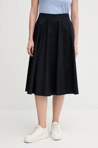 Хлопковая юбка Gant, темно-синий