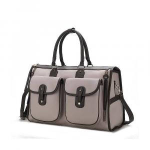 Женская сумка-тоут и дорожная сумка MKF Collection Genevieve в стиле колор-блок от Mia K, цвет Light Grey