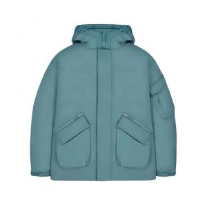 New Balance Мужская пуховая куртка NB серого цвета FW25