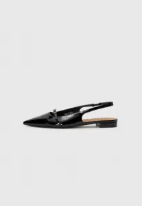 Балетки биабари Bianco, Black Patent