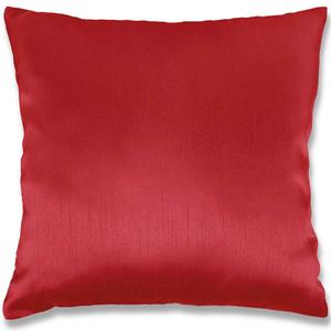 Чехол на подушку Алессия, однотонный чехол, размеры: 50х50см, цвет: красный Arsvita