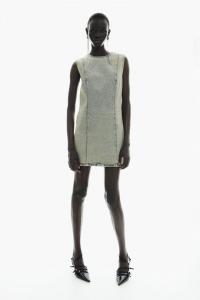 Платье а-силуэта из твила H&M, синий