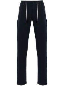 Eleventy зауженные брюки со складками, синий