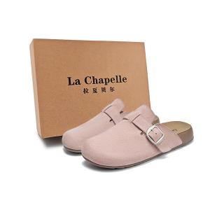 La Chapelle Устойчивые к истиранию нескользящие сандалии с закрытым носком, женские, розовые