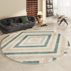 AOVOC Ковер 100 см диаметр для гостиной/спальни в винтажном стиле, круглый, с высоким ворсом, модель Patan Round Thick Style 05