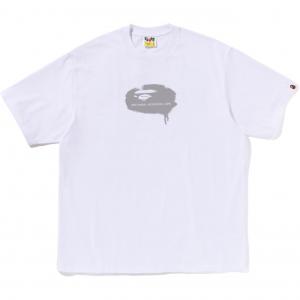 Футболка Bape Graffiti Ape Head Logo Relaxed Fit A BATHING APE, белый
