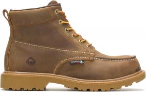 Мужские ботинки Wolverine Floorhand с мягким носком и водонепроницаемой отделкой, модель Moc Toe, 15 см, Tan