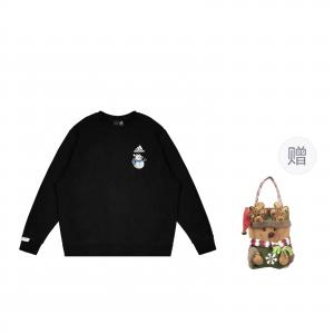 Adidas Свитшот унисекс черный, в комплекте подарочная сумка