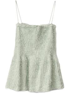 Fabiana Filippi топ с бахромой, зеленый