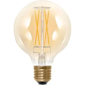 Светодиодная лампа LED Globe 95 E27 1 шт. Теплый белый свет, LED Globe 95, E27, CRI 90, диммируемая Segula, золотой