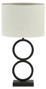 Настольная лампа Light & Living Stelios/Saverna, черный - белый - сталь - 30 x 62 x 15 см