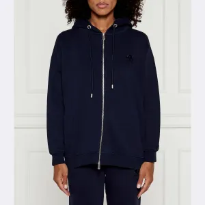 Утепленная толстовка стандартного кроя Pinko, синий